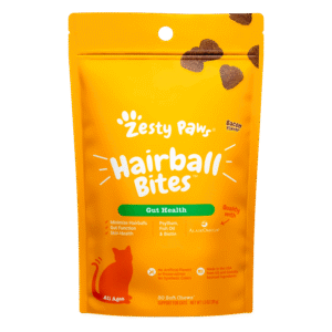 Zesty Paws Hairball Bites for Cats, Hairball Treat Supplement, 30 Count